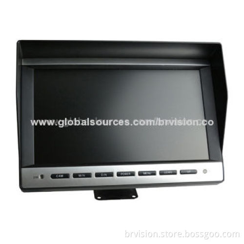 10-inch TFT LCD Rear-view Monitor with Multiple Languages, Sunshade Design, Wide View AngleNew